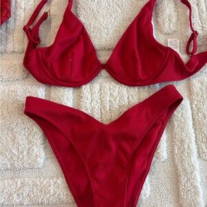 Red Bikini Set